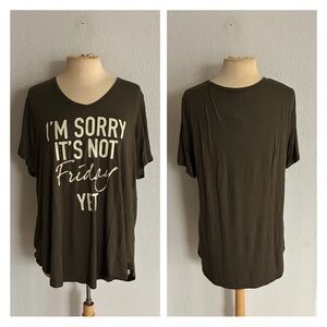 WAS $25 HIP Not Friday tee